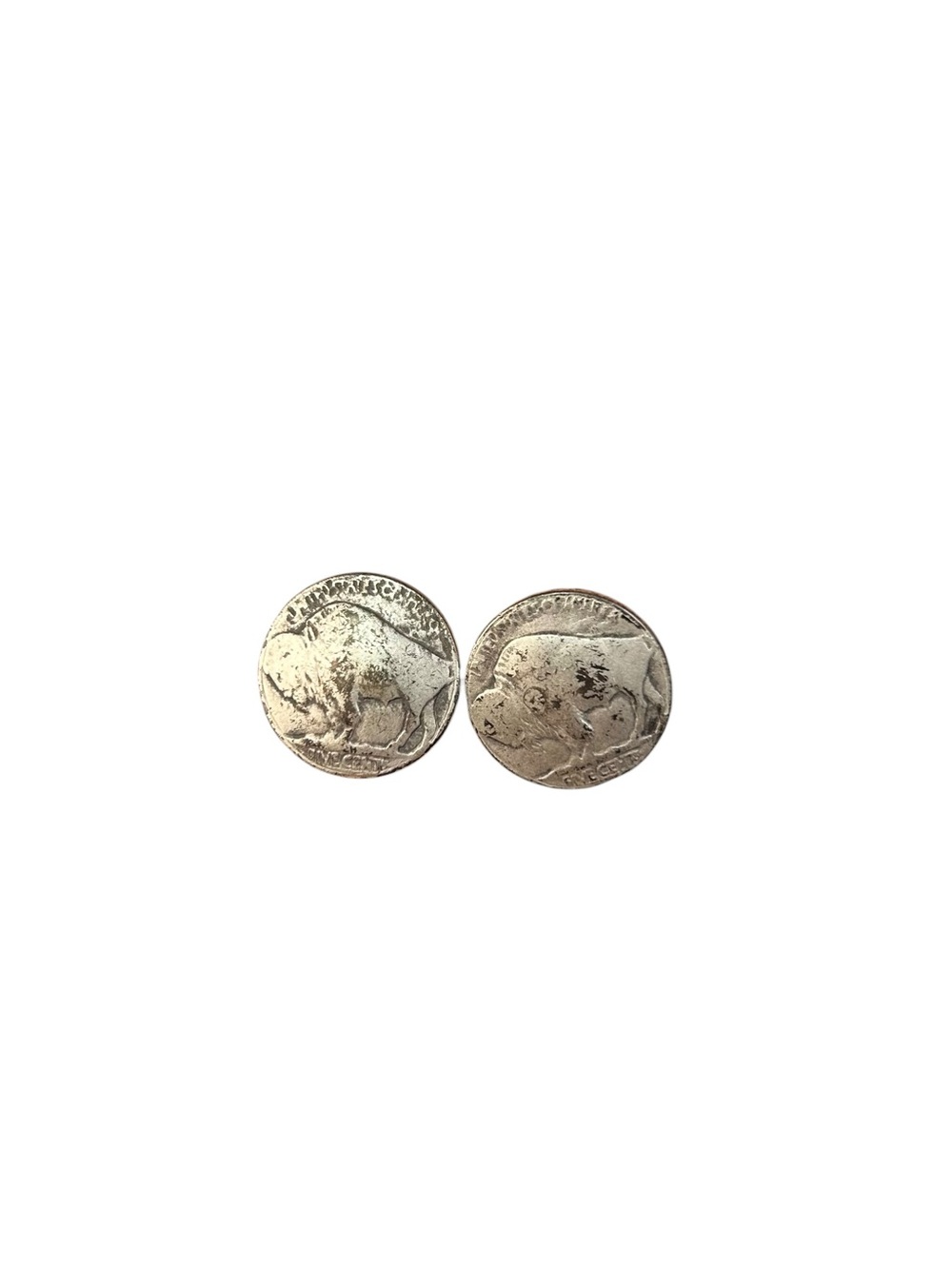 Buffalo Nickel Coin Cufflinks Indian Head Bison Western Men's Jewelry